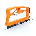 FUGINATOR® Grout Brush Orange/Gray - Ergonomic Heavy Duty Cleaning Brush for Bathroom, Shower & Kitchen - Deep Detail Scrubber for Wall & Floor Tiles, Crevices & Tight Spaces - Made in Germany