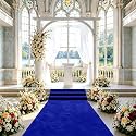 FUHSY Carpet Runner for Party Blue Aisle Runner for Wedding Ceremony 5x20 FT Wedding Floor Runner for Church Aisle Runners for Weddings Birthday Prom Decorations
