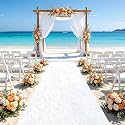 FUHSY White Aisle Runner Carpet Runner for Party 5x20 FT Velvet Aisle Runners for Wedding Ceremony Wedding Runner Aisle Walkway Runners Rug for Graduation Prom Decorations