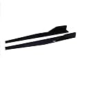 FUJI Abs Plastic 2Pcs 120Cm/47.2In Universal Car Side Skirt Splitter Lip Winglet Diffuser Glossy Black