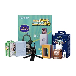 fujifilm instax camera pal buddy pack with 20 shots-gem black