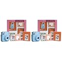 Fujifilm Instax Mini 11 Instant Camera (Sky Blue) Gift Box with 10 Shots (Pack of 2)