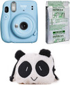 FUJIFILM Instax Mini 11 INSTAX Mini 11 with 10X1 Instant Film With Panda Pouch Instant Camera