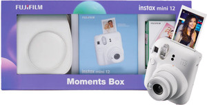 fujifilm instax mini 12 moments box 20 shot carry case  bunting instant camera