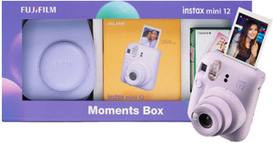 fujifilm instax mini 12 moments box 20 shot carry case  bunting instant camera