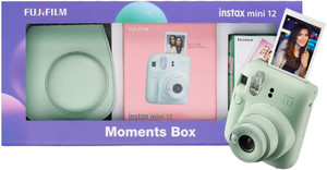 fujifilm instax mini 12 moments box 20 shot carry case  bunting instant camera