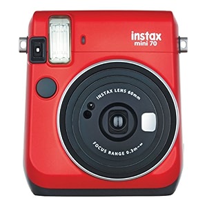 fujifilm instax mini 70 - instant film camera red
