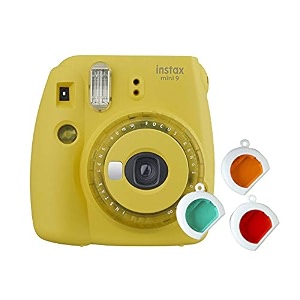 fujifilm instax mini 9 instantcamera clear yellow