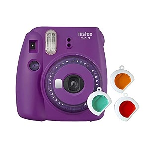fujifilm instax mini 9 instantcamera clear purple