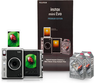 fujifilm instax mini evo hybrid premium edition instant camera