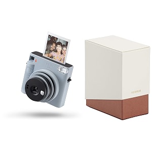 fujifilm instax square sq1 camera - glacier blue with film box