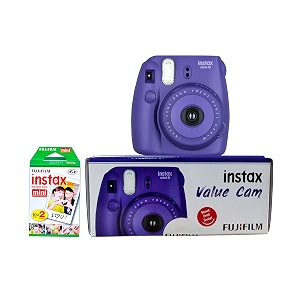 fujifilm instax value cam mini 8 with 20 films shot grape