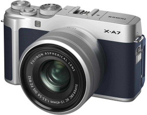 fujifilm x series x-a7 mirrorless camera body with 15-45 mm lens