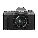 Fujifilm X-T200 24.2 MP Mirrorless Camera with XC 15-45 mm Lens (APS-C Sensor, Electronic Viewfinder, Vari-Angle LCD Touchscreen, Face/Eye AF, 4K Video Vlogging, Film Simulations) - Dark Silver