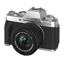 Fujifilm X-T200 24.2 MP Mirrorless Camera with XC 15-45 mm Lens (APS-C Sensor, Electronic Viewfinder, 8.89 cm (3.5") Vari-Angle Touchscreen, Face/Eye AF, 4K Video Vlogging, Film Simulations) - Silver