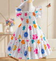 Fulham Girls Above Knee Casual Dress Multicolor
