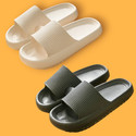 Fuliva Men Slides White Grey 7