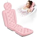 Full Body Bath Pillow for Bathtub, Thick Bathtub Cushion, Luxury Tub Pillow for Bath for Headrest Neck and Back Support Pink 56" x 16"