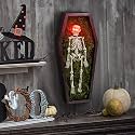 Full Body Skeleton Wall Decor & Lighted Eyes,Halloween Decorations Wall Art