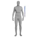Full Bodysuit Include Zipper Helper Unisex Spandex Stretch Adult Costume Zentai Disappearing Man Body Suit