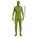 Full Bodysuit Include Zipper Helper Unisex Spandex Stretch Adult Costume Zentai Disappearing Man Body Suit