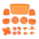 Full Buttons Set for PS5 Joysticks Dpad R1 L1 R2 L2 Direction Key ABXY Buttons Trigger Button Cap Cover for Sony Playstion 5 PS5 BDM-010 Game Console (Clear Orange)