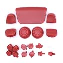 Full Buttons Set for PS5 Joysticks Dpad R1 L1 R2 L2 Direction Key ABXY Buttons Trigger Button Cap Cover for Sony Playstion 5 PS5 BDM-010 Game Console (Red 2)