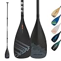 Full Carbon Paddle for Paddle Board – Racing SUP Paddle, Floating 3-Piece Stand-Up Paddleboard Paddle, Adjustable 170-210 cm/67"-83", Lightweight Carbon Fiber Paddle for Surfboard/SUP