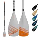 Full Carbon Paddle for Paddle Board – Racing SUP Paddle, Floating 3-Piece Stand-Up Paddleboard Paddle, Adjustable 170-210 cm/67"-83", Lightweight Carbon Fiber Paddle for Surfboard/SUP