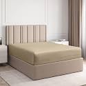 Full Fitted Sheet - Single Fitted Sheet Only - 8-16" Deep Pockets - Cream