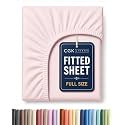 Full Fitted Sheet - Single Fitted Sheet Only - Deep Pockets - Lavender Pink