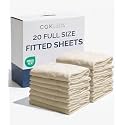Full Fitted Sheet - Single Fitted Sheet Only - 8-16" Deep Pockets - Wheat