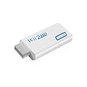 Full HD 1080P Wii to HDMI-Compatible Converter Adapter Wii 2 HD 3.5mm Jack Audio Video Cable 720P Fit for PC HDTV Monitor Display(White)