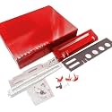 Full Housing Case Cover Shell with Buttons Replacement for Wii Console (Red)