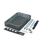 Full Housing Case Cover Shell with Buttons Replacement for Wii Console (Clear Black)
