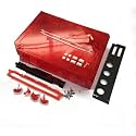 Full Housing Case Cover Shell with Buttons Replacement for Wii Console (Clear Red)