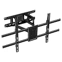 Full Motion TV Wall Mount Bracket Dual Articulating Arms Swivels Tilts Rotation for Most 37-75 Inch Flat Curved TVs,Holds up to 110lbs, Max VESA 600x400mm,Fits up to 16" Studs