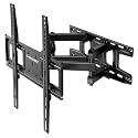 Full Motion TV Wall Mount Bracket with Articulating Dual Arm Swivel and Tilt fit 26 to 65 Inch Flat Screen TVs,Max VESA 400X400 and 110lbs,Fits up to 16" Studs