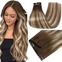 Full Shine Clip in Hair Extensions, Brown Balayage, 150g 20 Inch 7 Pcs