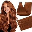 Full Shine Injection Tape In Hair Extensions, Copper Flame 20 Inch