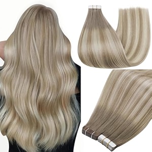 Full Shine Tape Extensions Human Hair Ash