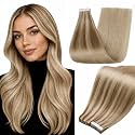 Full Shine Tape In Hair Extensions, Chestnut Blonde 18 Inch