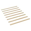 Full-Size Wood Bed Slats 53.75" 8pc Bunkie Board & Box Spring Replacement