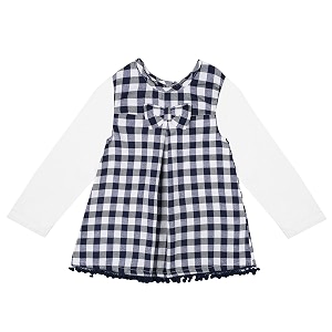 Full-Sleeves Checkered sress for Girls