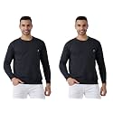 MALENO Full Sleeves Round Neck Charcoal Grey &amp; Yellow Sweat Shirt