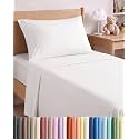 Twin Size 3 Piece Sheet Set - Breathable &amp; Cooling Sheets - Antique White