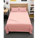 Full XL Sheets - 4 Piece Full XL Sheet Set - Cool &amp; Breathable - Baby Pink