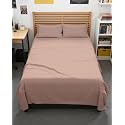 Full XL Sheets - 4 Piece Full XL Sheet Set - Breathable &amp; Cooling - Mauve