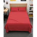 Full XL Sheets - 4 Piece Full XL Sheet Set - Breathable &amp; Cooling - Red
