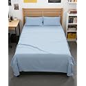 Full XL Sheets - 4 Piece Full XL Sheet Set - Cool &amp; Breathable - Light Blue